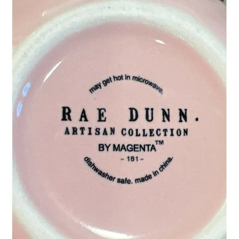 NEW RAE DUNN ‎ Pink/White 